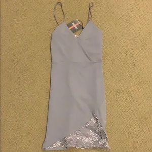 NWT Missguided Ice Grey Bodycon Dress